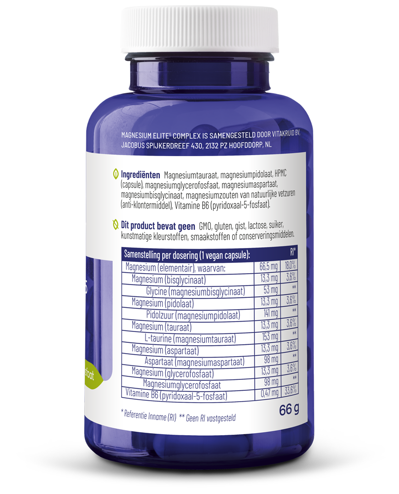 Vitakruid Magnesium Elite5 Complex (90 vega capsules) - image 2