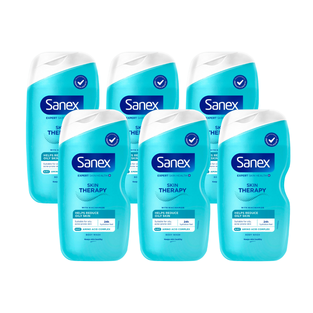 6x Sanex Showergel Skin Therapy Oily Skin (6 x 450 ml)