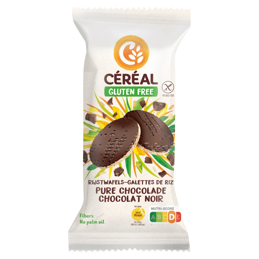 Céréal Rijstwafels Met Pure Chocolade (130 gr)