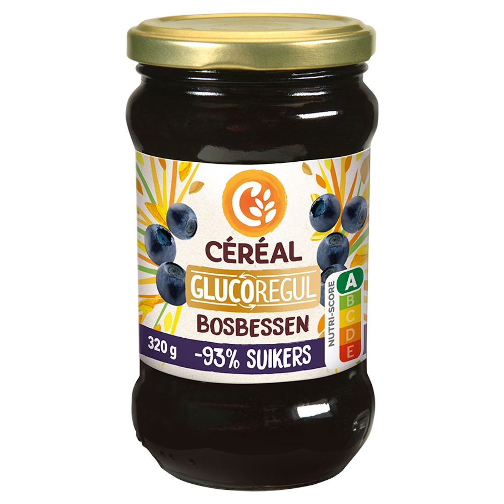 Céréal Bosbessenjam Glucoregul (320 gr)