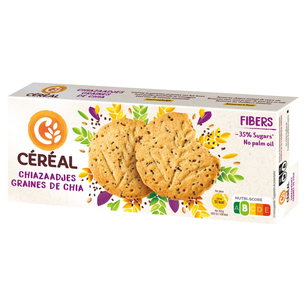 Céréal Zandkoekjes Met Chiazaadjes (3 x 4 stuks)