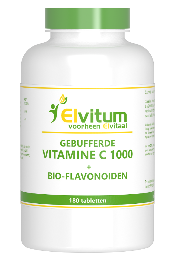 Elvitum Gebufferde Vitamine C 1000mg (180 tabletten)