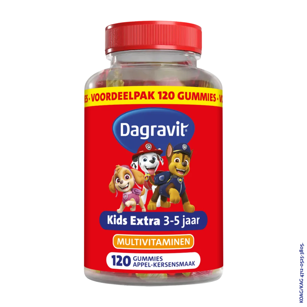 Dagravit Kids Multi 3-5 Jaar Paw Patrol (120 gummies)