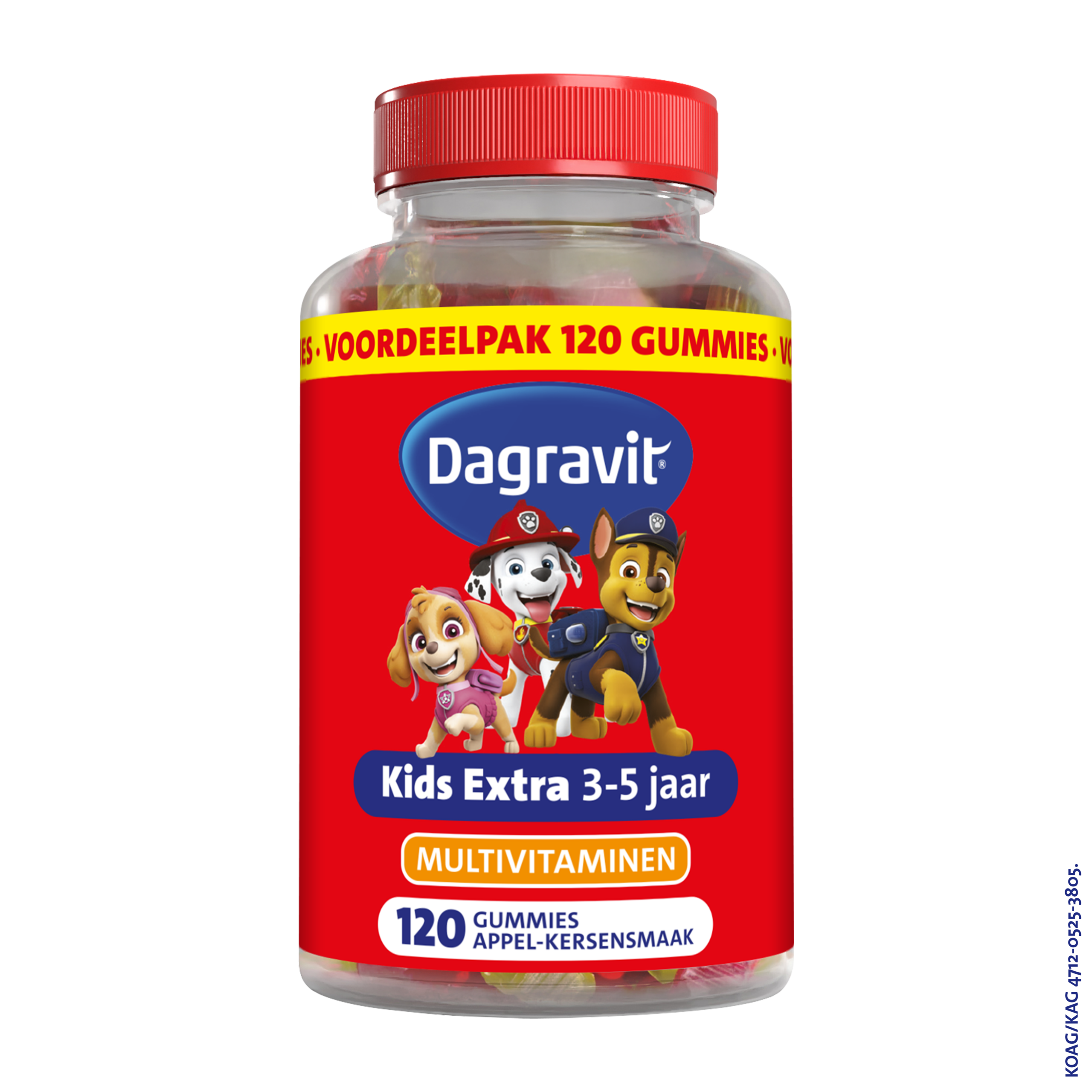Dagravit Kids Multi 3-5 Jaar Paw Patrol (120 gummies)