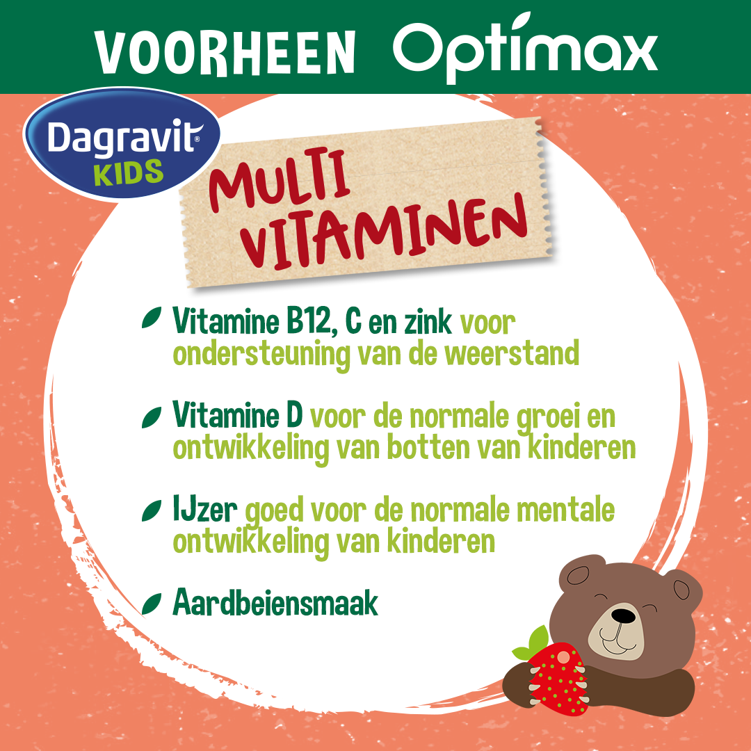 Dagravit Natural Kids Multivitaminen (60 kauwtabletten) - image 2