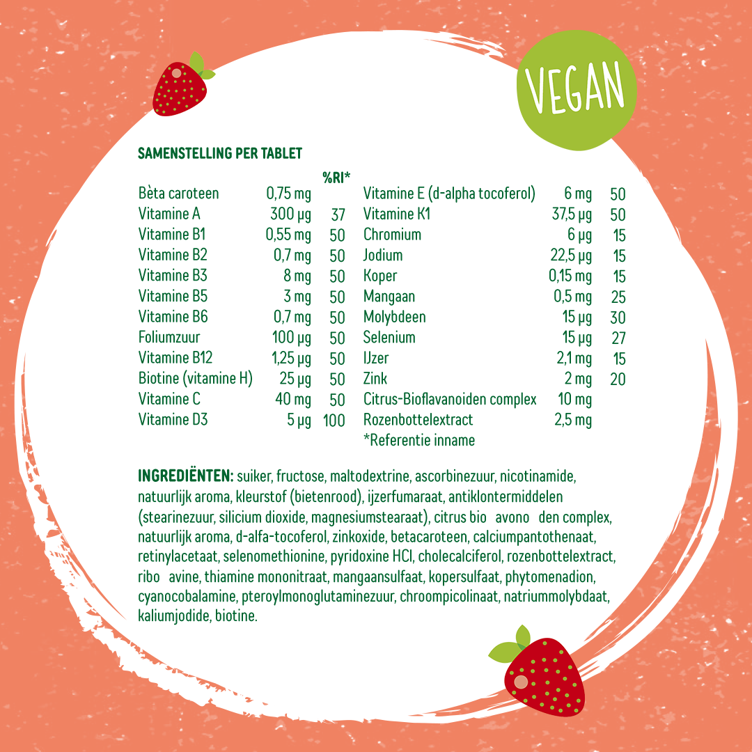 Dagravit Natural Kids Multivitaminen (60 kauwtabletten) - image 4