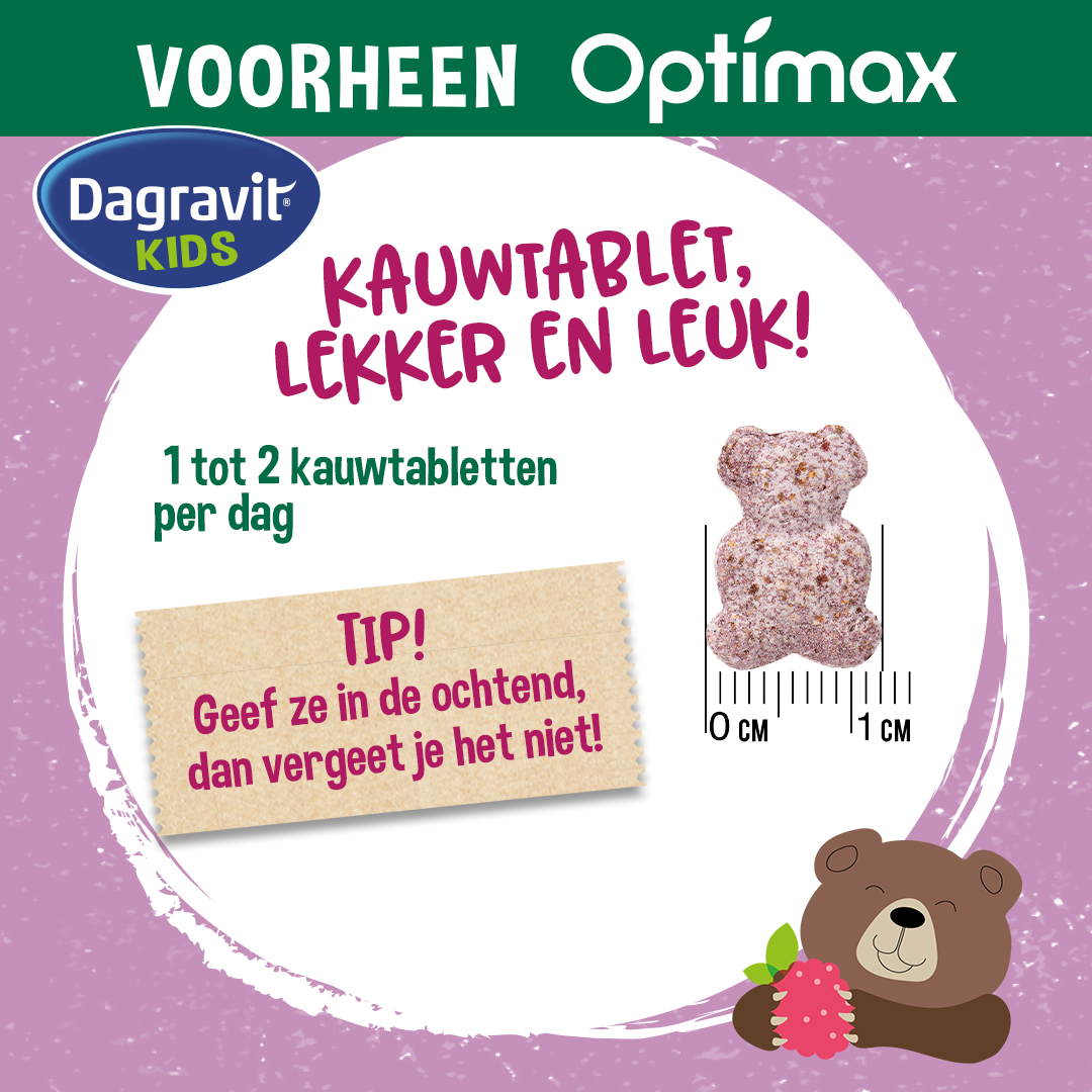 Dagravit Natural Kids Extra Multi (60 kauwtabletten) - image 3
