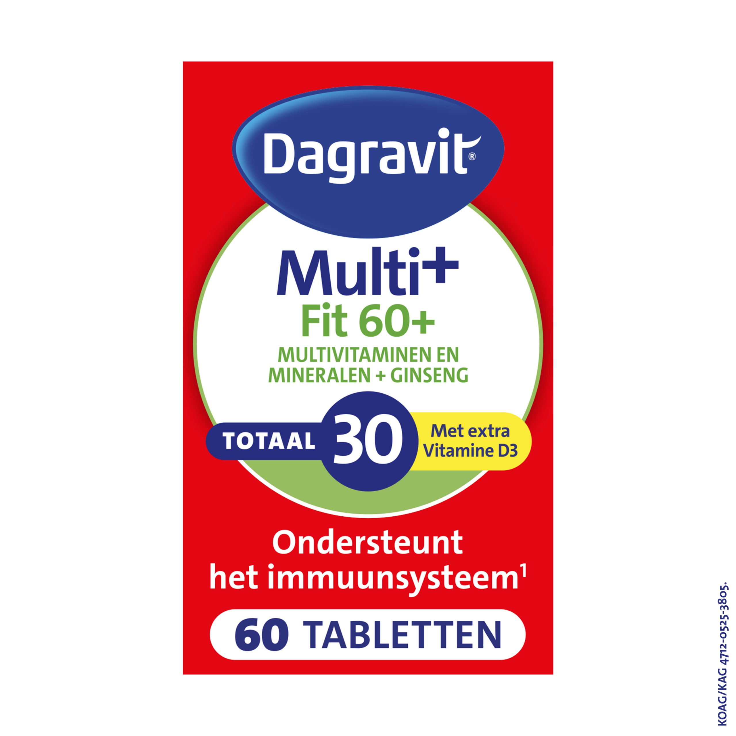 Dagravit Totaal 30 Fit 60+ Multivitaminen (60 tabletten)