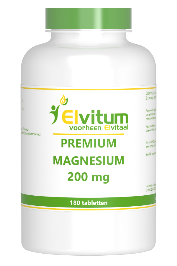 Elvitum Magnesium 200mg Premium (180 tabletten)