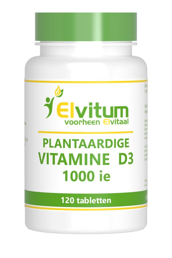 Elvitum Vitamine D3 1000Ie Vegan (120 tabletten)