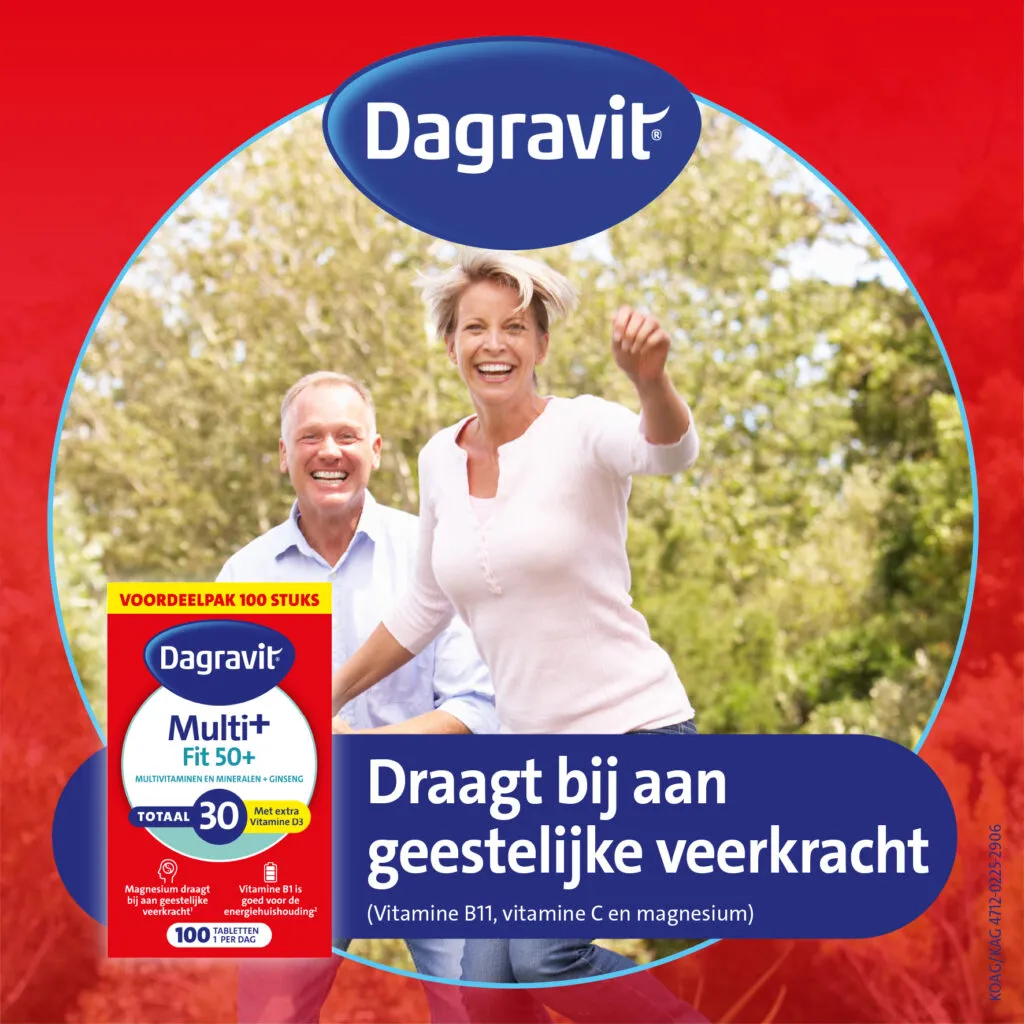 Dagravit Totaal 30 Vitaal 50+ Multivitaminen (100 tabletten)