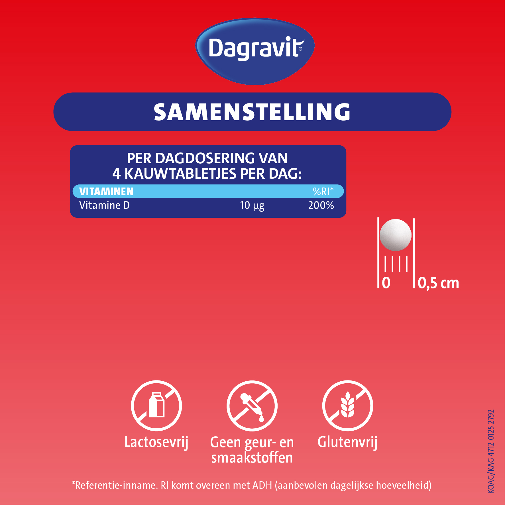 Dagravit Kids Vitamine D Kauwtabletjes (200 kauwtabletten) - image 3