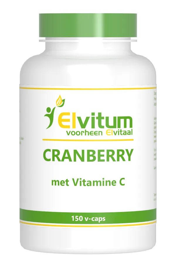 Elvitum Cranberry + 60mg Vitamine C (150 vega capsules)