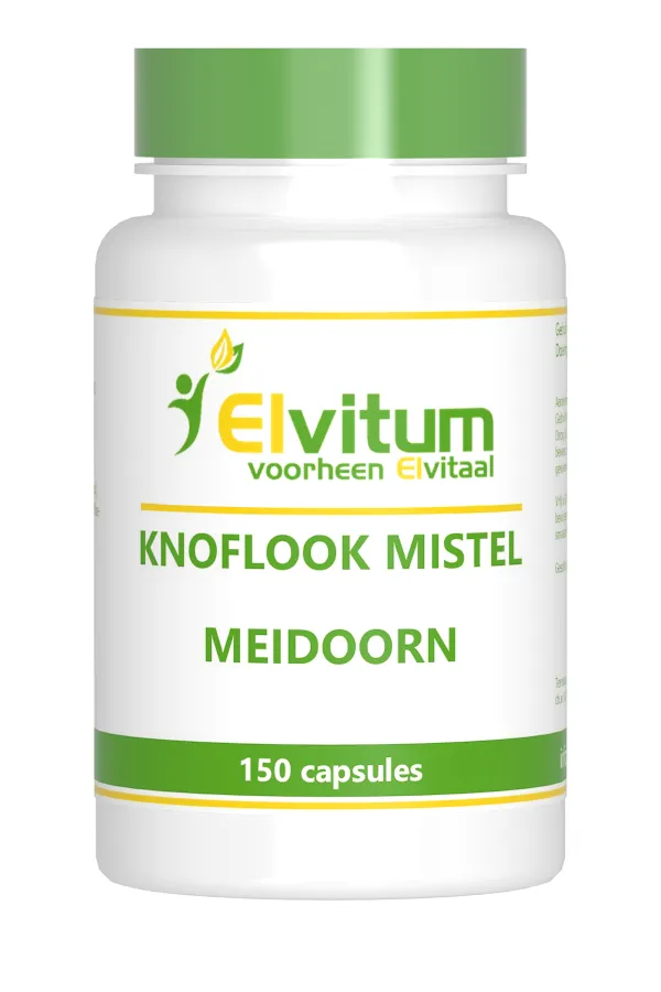 Elvitum Knoflook Mistel Meidoorn (150 stuks)