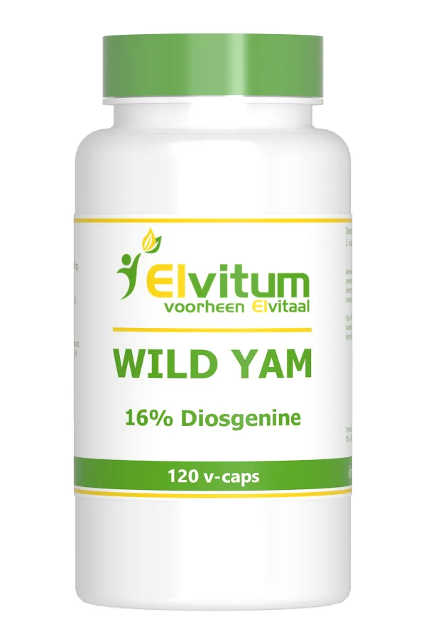 Elvitum Wild Yam 100mg 16% Diosgenine (120 capsules)