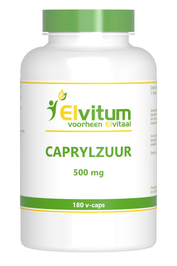 Elvitum Caprylzuur 500mg (180 vega capsules)