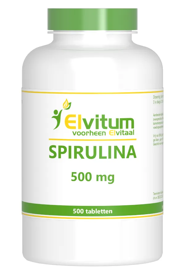 Elvitum Spirulina 500mg (500 tabletten)