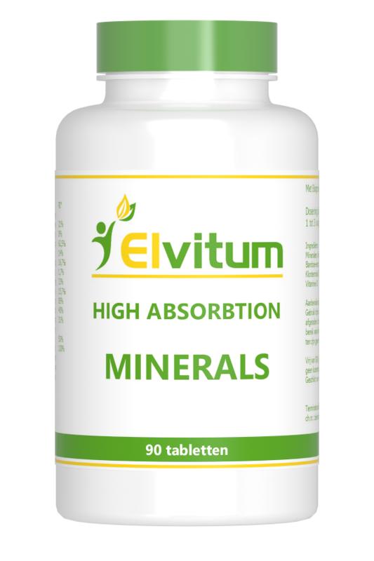 Elvitum High Absorption Minerals (90 tabletten)