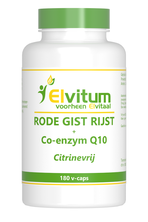 Elvitum Rode Gistrijst + Q10 (180 capsules)