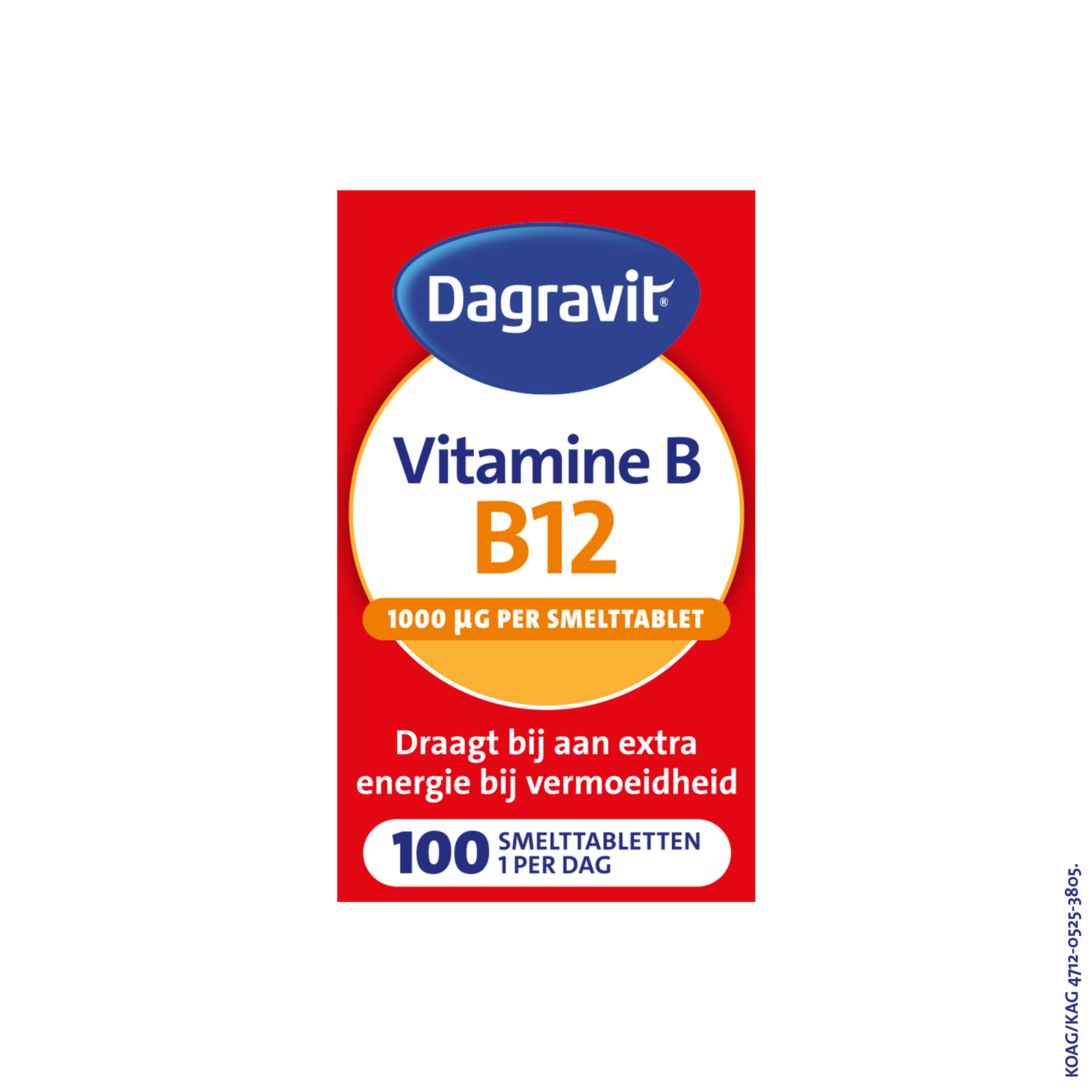 Dagravit Vitamine B12 1000mcg  (100 smelttabletten)