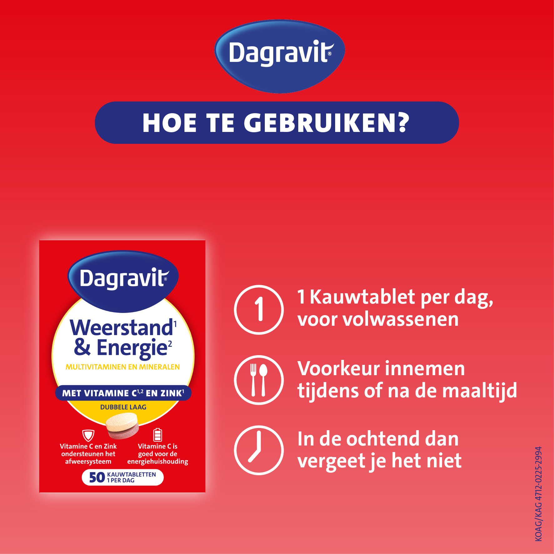 Dagravit Totaal 30 weerstand & energie (50 tabletten) - image 4