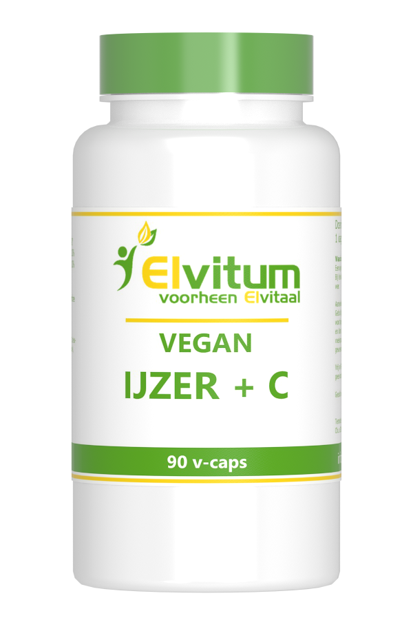 Elvitum Ijzer Met Vitamine C Vegan (90 capsules)
