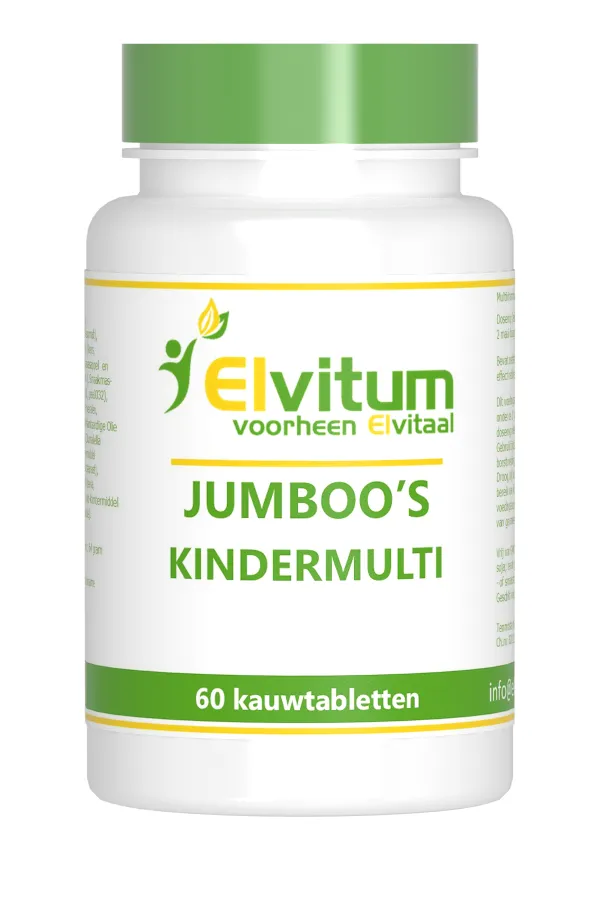 Elvitum Jumboos Kindermulti (60 kauwtabletten)