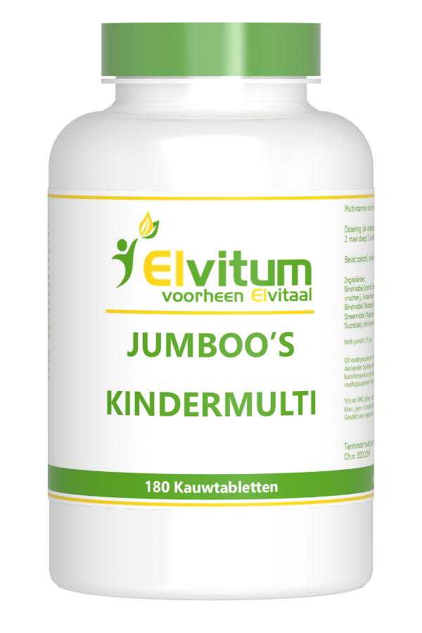 Elvitum Jumboos Kindermulti (180 kauwtabletten)
