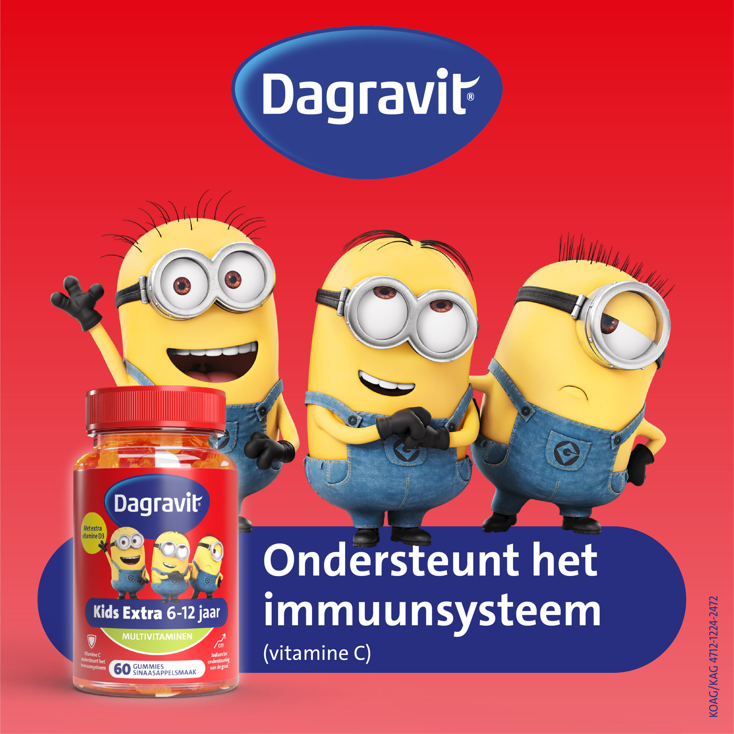 Dagravit Kids-Xtra Vitaminions Gums 6-12 Jaar (60 stuks)