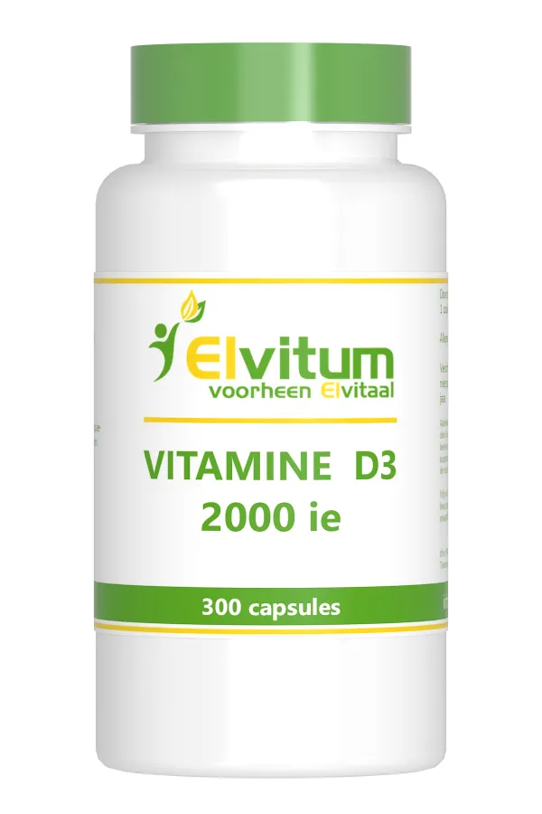 Elvitum Vitamine D3 2000Ie (300 capsules)