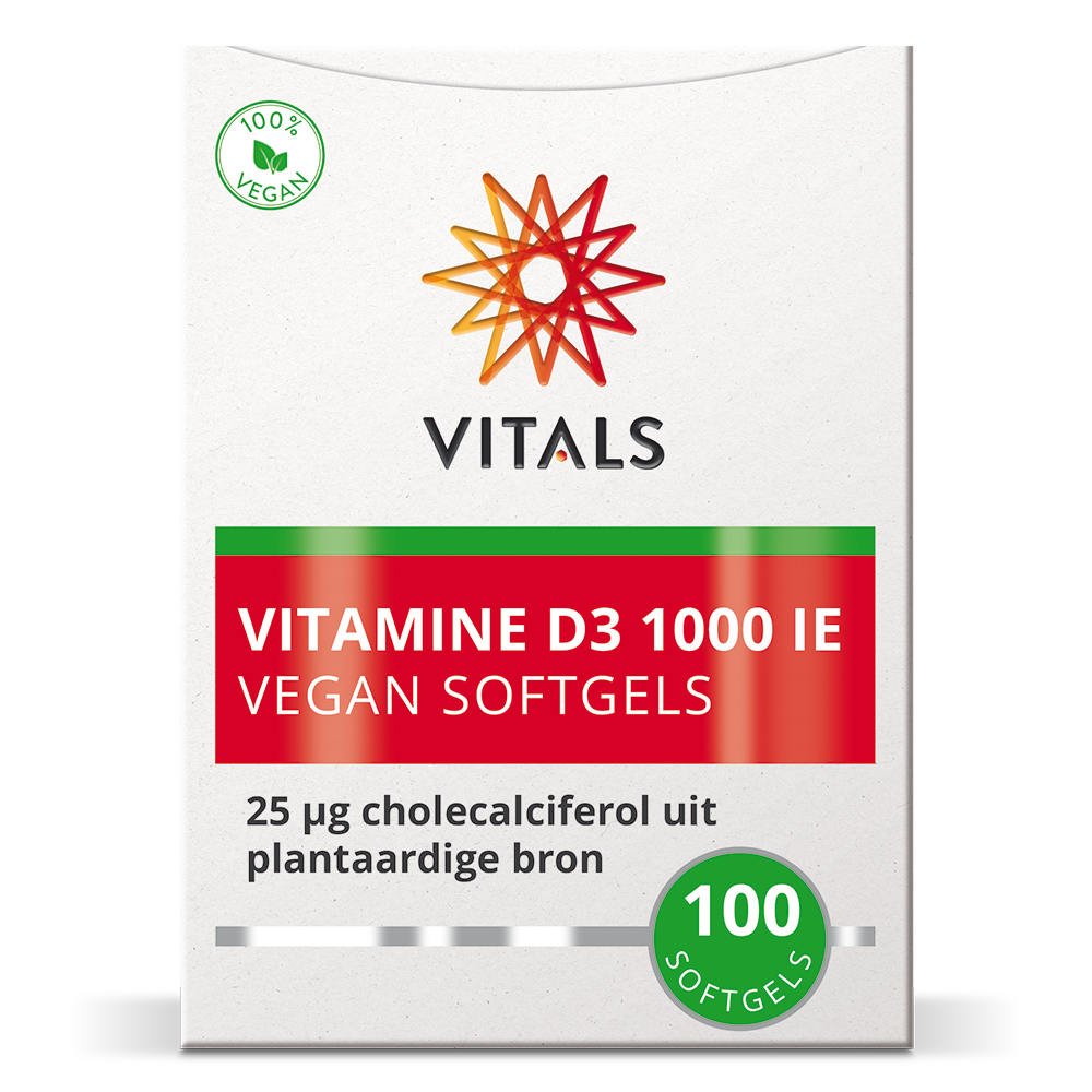 Vitamine D3 1000 ie Vegan Softgels (100 stuks) - image 2