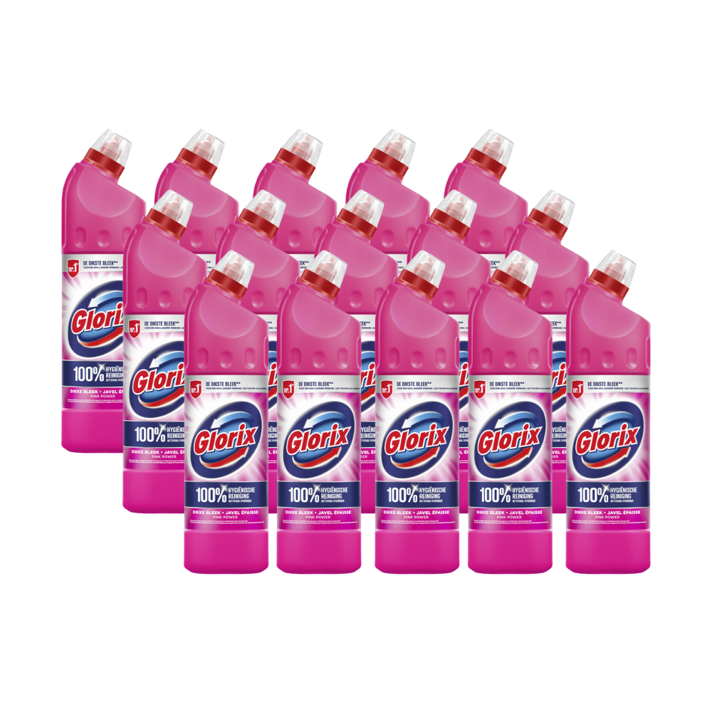 15x Glorix Bleek Pink Power (15 x 750 ml)