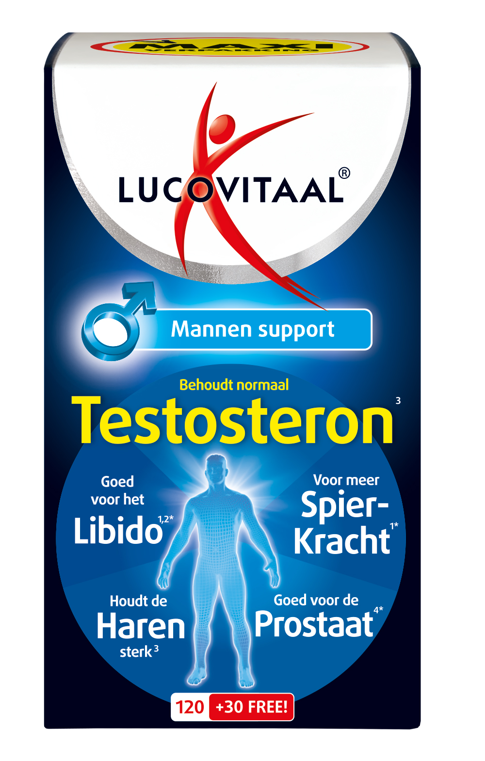 Lucovitaal Testosteron Mannen Support (150 tabletten)
