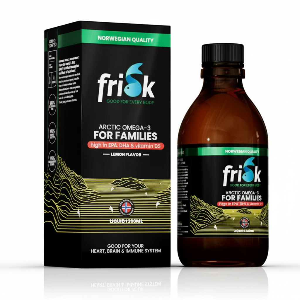 Frisk Arctic Omega 3 For Families Lemon (200 ml)