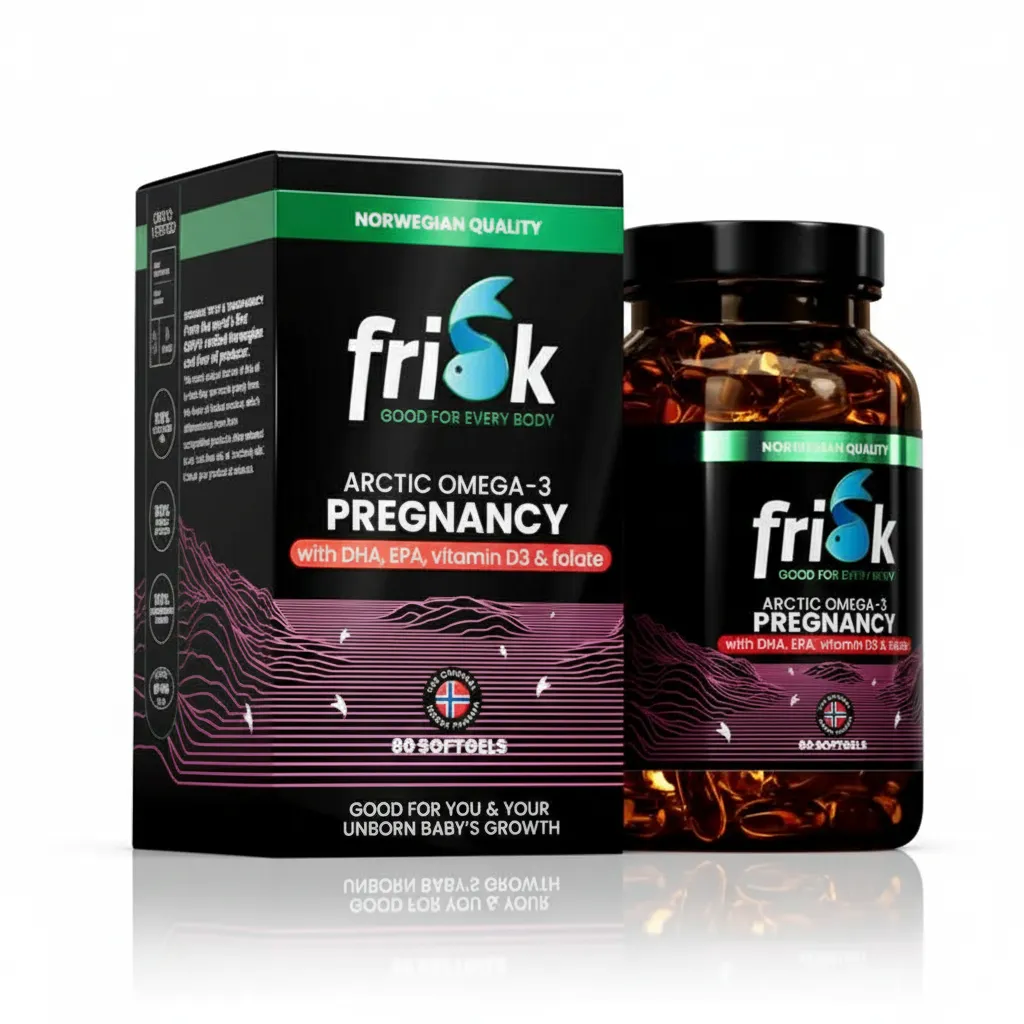 Frisk Arctic Omega 3 For Pregnant Women (80 softgels)