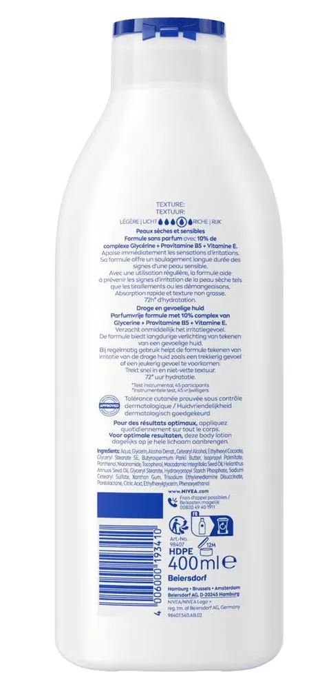 Nivea Bodylotion Repair & Caire 72h (400 ml)