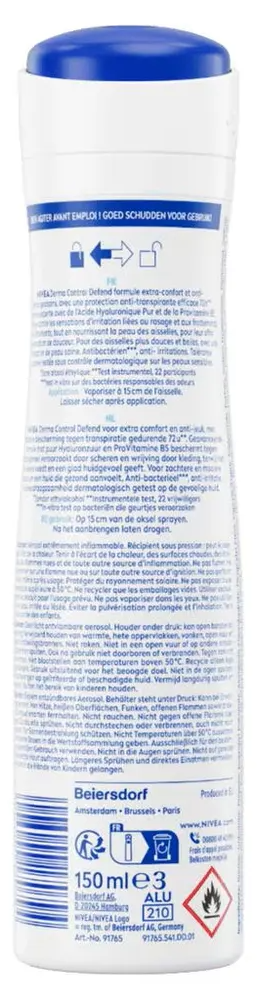Nivea Derma Control Defend Deospray (150 ml)