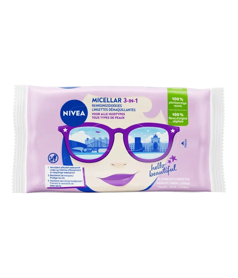 Nivea Micellair 3-in-1 Reinigingsdoekjes (25 stuks)