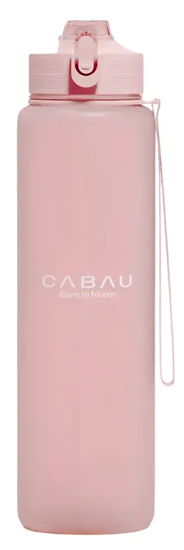 Cabau Drink To Bloom Waterfles Soft Pink (1 stuk)