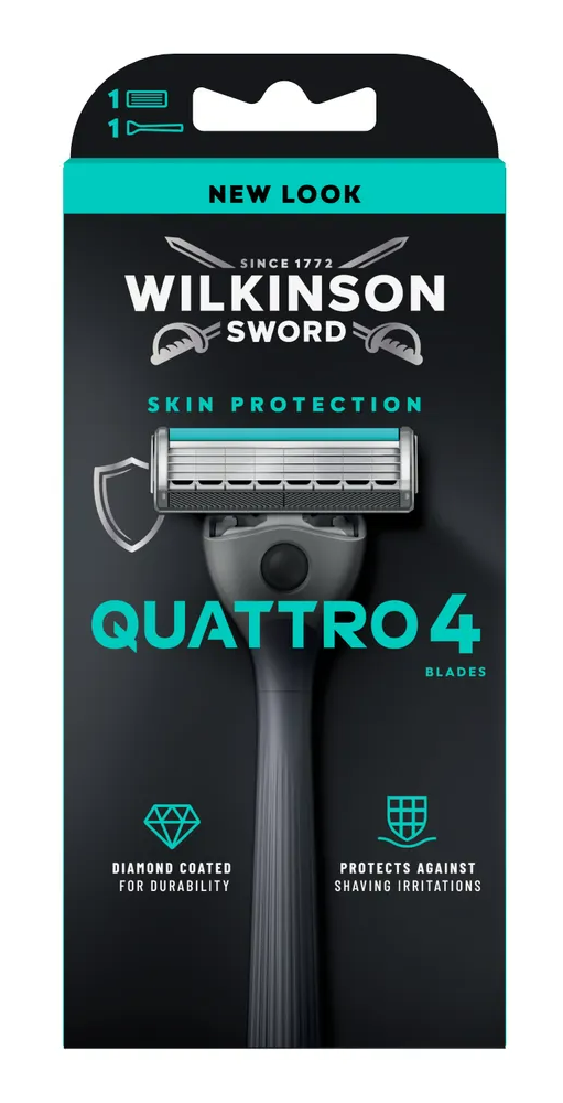 Wilkinson Quattro Essential 4 Blades Scheerapparaat (1 stuk)