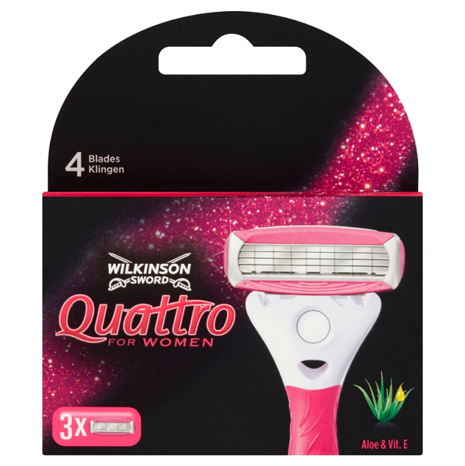 Wilkinson Quattro Women Scheermesjes (3 stuks)