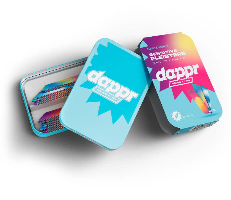 Dappr Sensitive Pleisters Tie Dye (21 stuks) - image 2