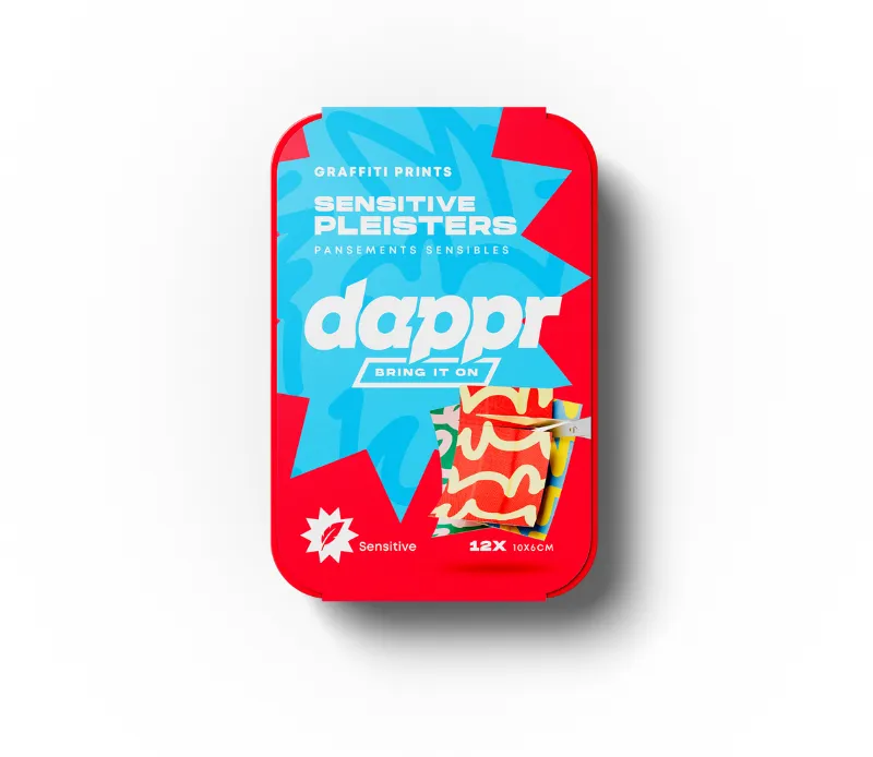 Dappr Knip Pleisters Graffiti (12 stuks)