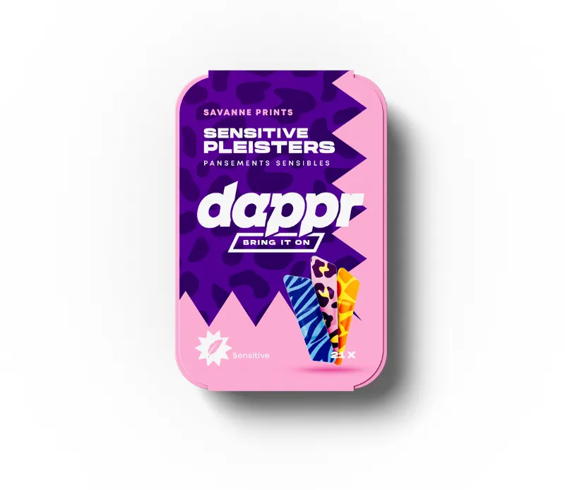 Dappr Sensitive Pleisters Savanne (21 stuks)