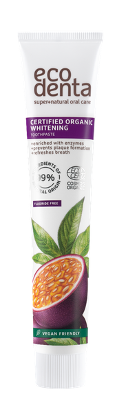 Ecodenta Tandpasta Whitening Passion Fruit With Enzymes (75 ml)