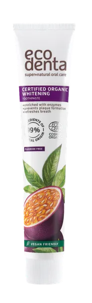 Ecodenta Tandpasta Whitening Passion Fruit With Enzymes (75 ml)