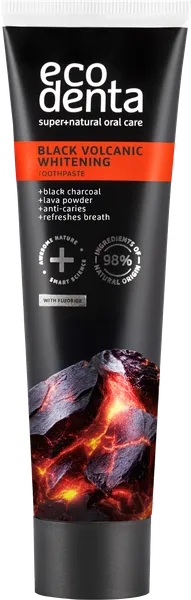 Ecodenta Tandpasta Black Whitening Toothpaste With Volcanic Minerals (100 ml)