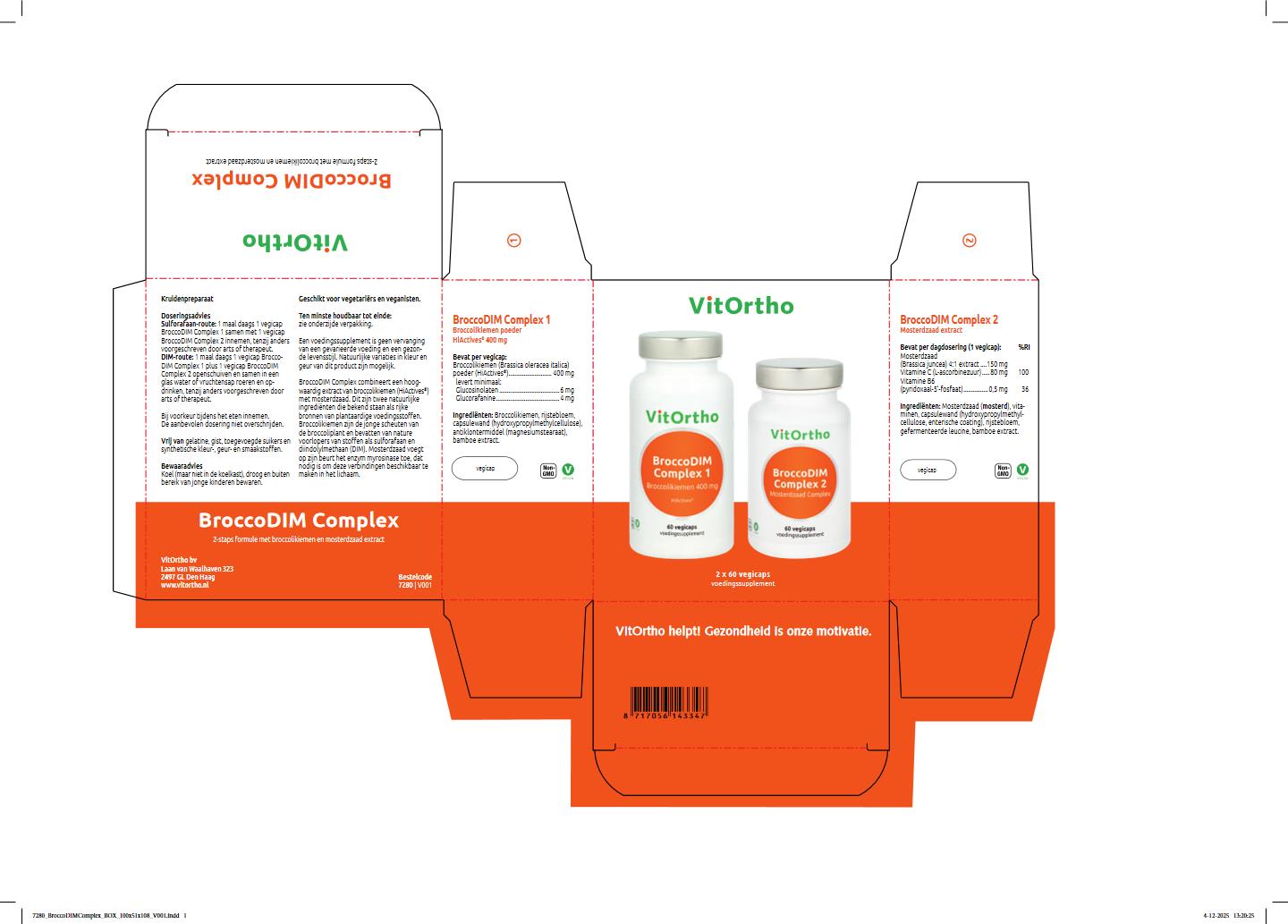 VitOrtho BroccoDIM Complex (1 set)