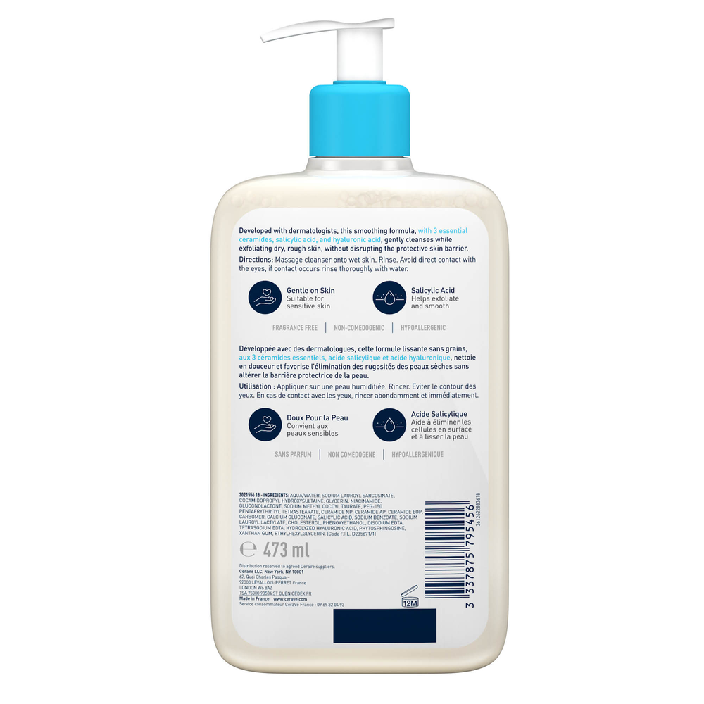 Cerave Sa Anti-ruwe Huid Reiniger - voor Droge tot Ruwe Huid (473 ml)