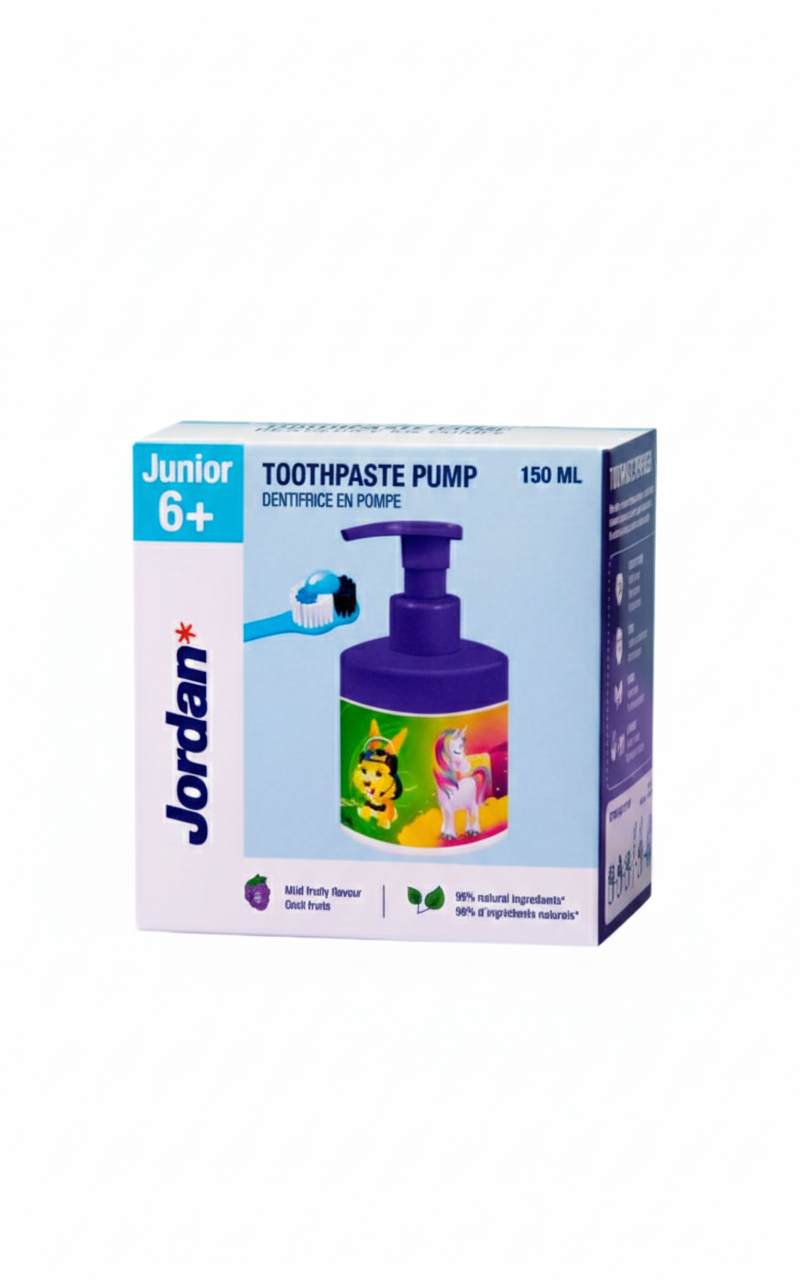 Jordan Tandpasta Pomp Junior (150 ml)